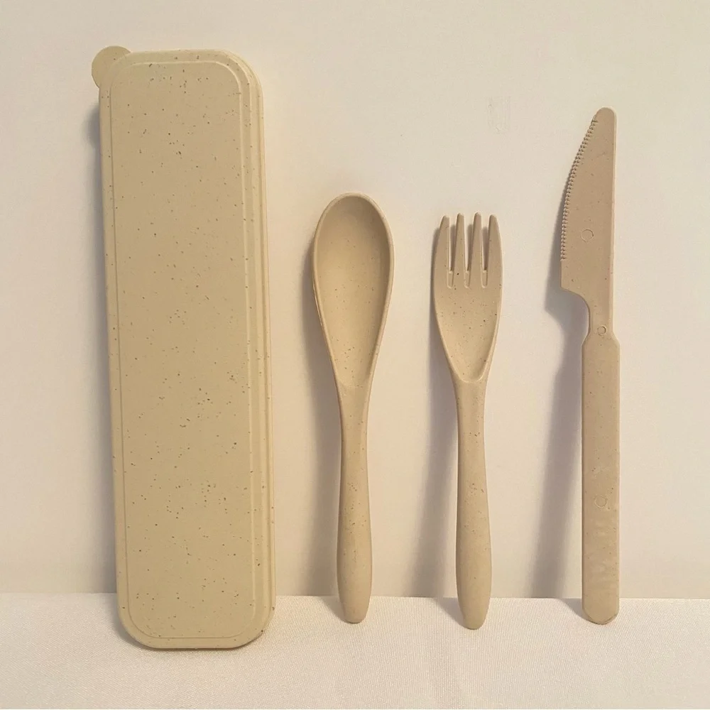 Portable Flatware Cutlery Set With Case New